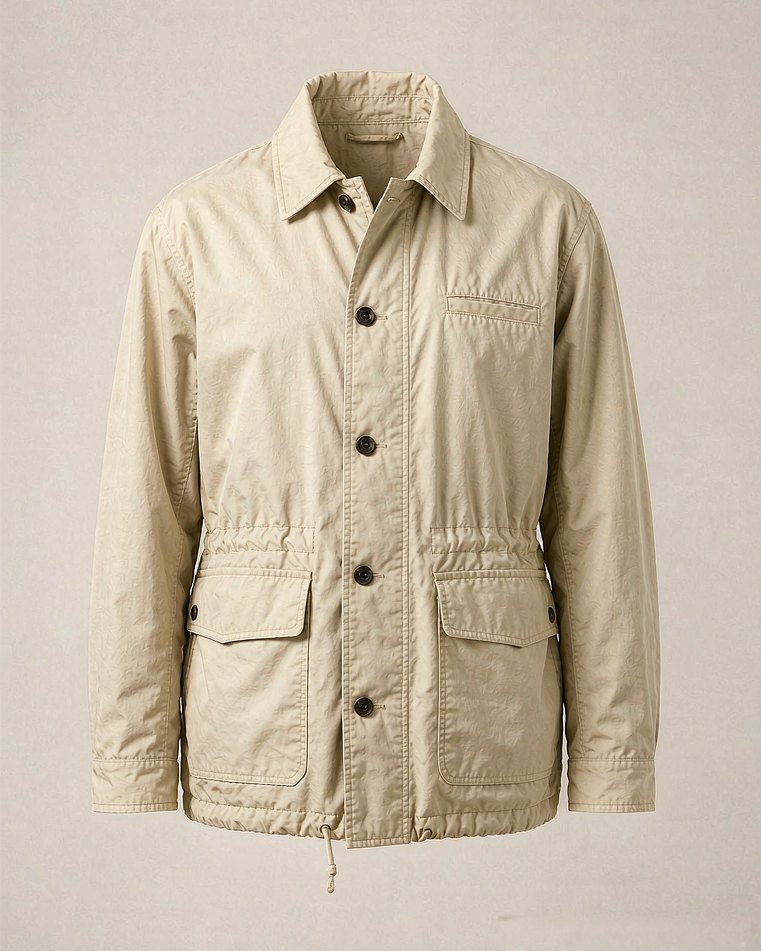 Chore Jacket in Ecru Drill