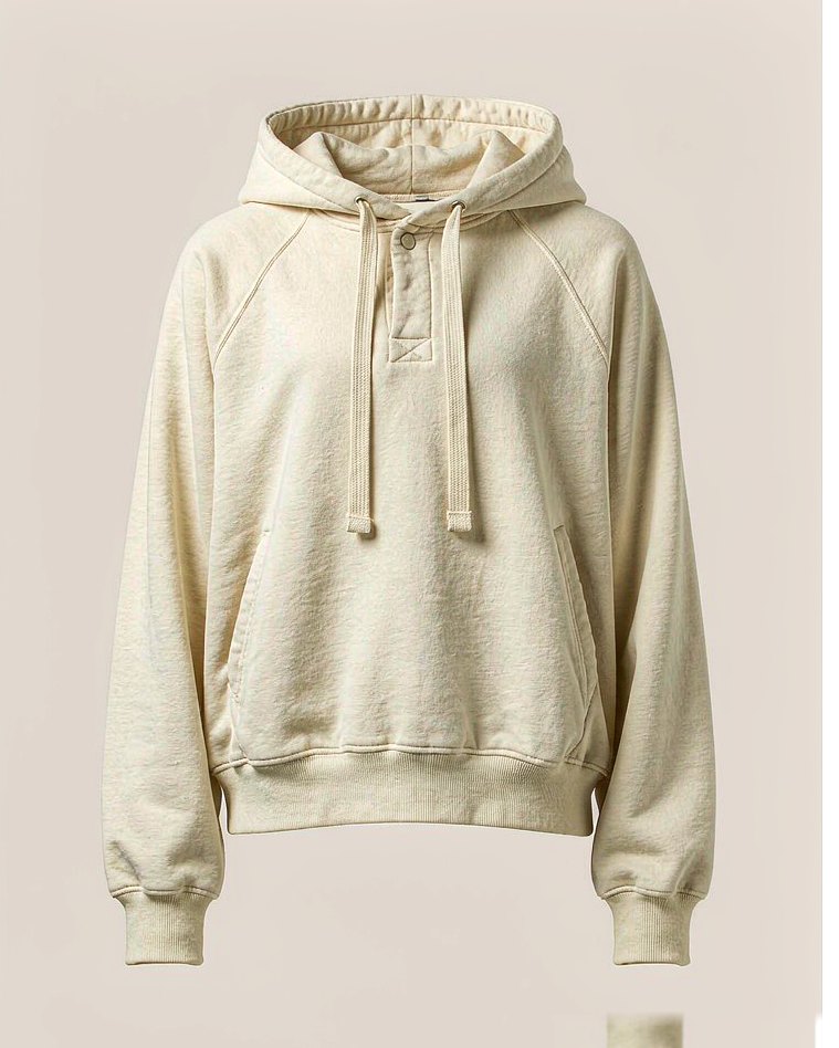 Heavy Hoodie in Ecru