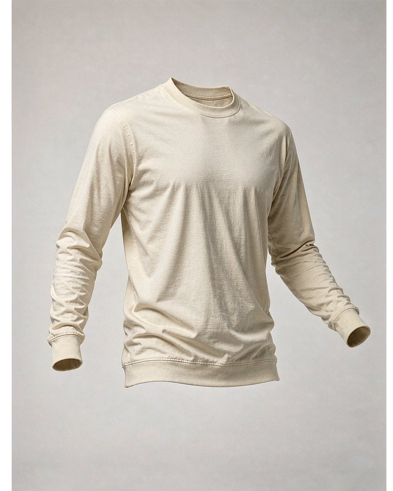 Long Sleeve Tee in Ecru