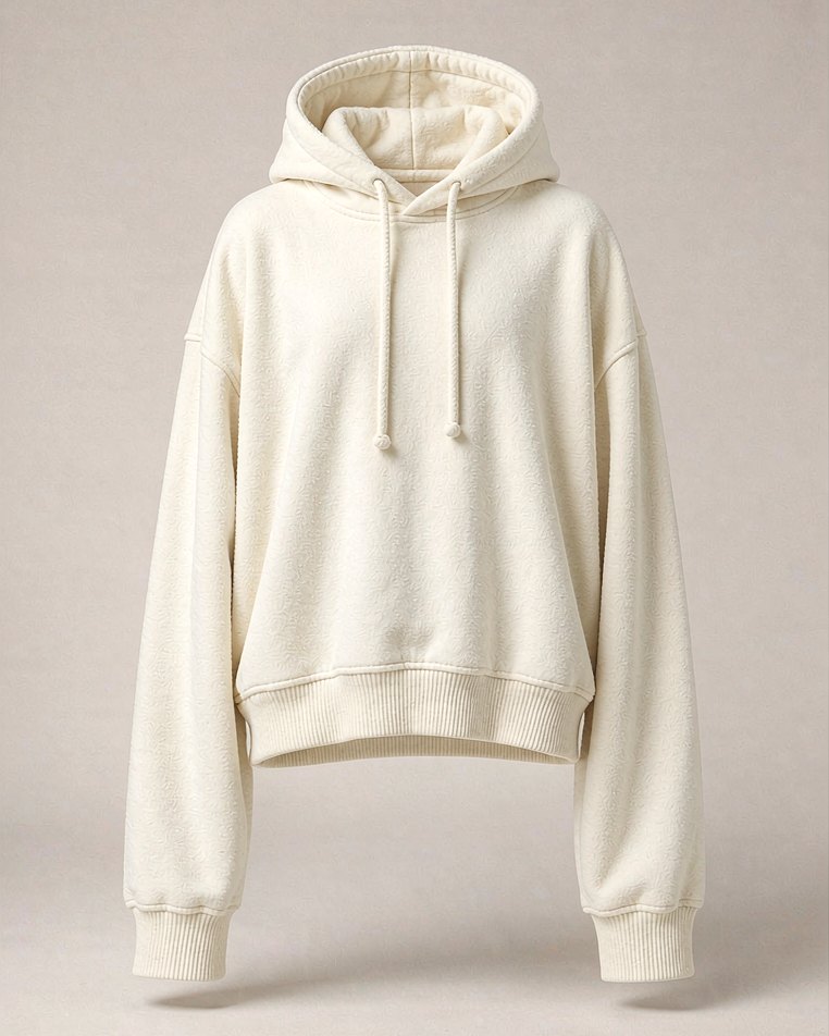 Oversized Hoodie in Off White