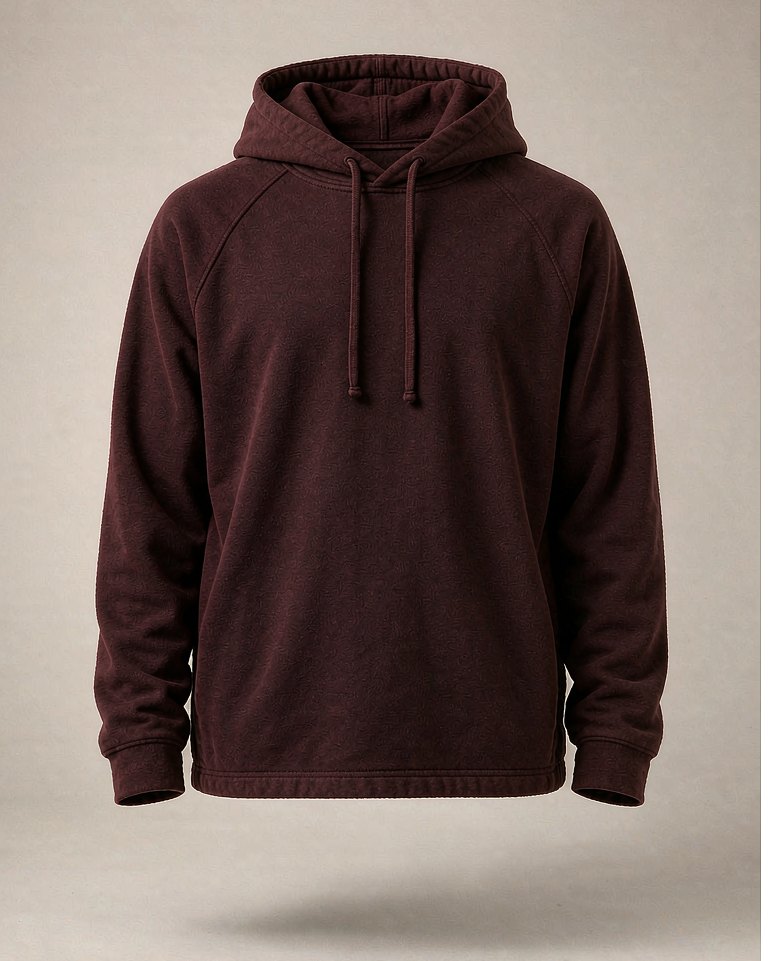 Raglan Hoodie in Burgundy